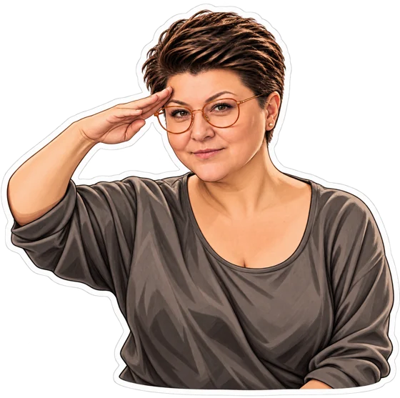 стикер: приветствие